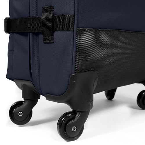 EASTPAK TRANS4 L – 80L Large Checked Luggage Bag, Two Compartments, TSA Lock, 360° Spinner Wheels, and Telescopic Handle, Ultra Marine - color: Ultra Marine, size: 80 Liter Checked Bag