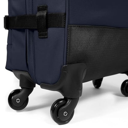 EASTPAK TRANS4 L – 80L Large Checked Luggage Bag, Two Compartments, TSA Lock, 360° Spinner Wheels, and Telescopic Handle, Ultra Marine - color: Ultra Marine, size: 80 Liter Checked Bag