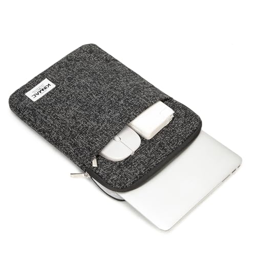 Kinmac 360° Protective Vertical Laptop Sleeve Case Cover Bag (Snow Black, 12.5 inch-13.3 inch) - color: Snow Black, size: 12.5 inch-13.3 inch