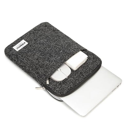 Kinmac 360° Protective Vertical Laptop Sleeve Case Cover Bag (Snow Black, 12.5 inch-13.3 inch) - color: Snow Black, size: 12.5 inch-13.3 inch