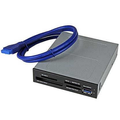 StarTech Internal Card Reader USB 3.0 UHS-II 3.5in Bay, TAA (35FCREADBU3) | SD/microSD/SDHC/SDXC, CompactFlash, Memory Stick, Multi-card, 20-pin header, Windows/macOS - size: Multi-Card, style: USB 3.0