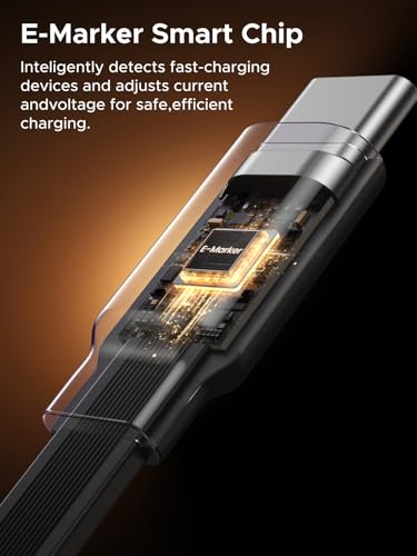 UGREEN 100W Retractable USB C Cable, Fast Charging, Black, 3.3FT | Compatible with iPhone 17/16/15, MacBook Pro/Air, Galaxy S26/S25, iPad Pro/Air, Pixel 10/9, Switch, AirPods. Nylon Braided - color: Black
