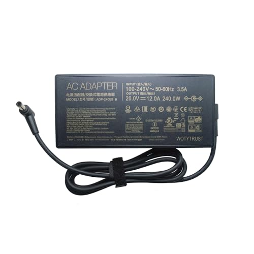 ADP-240EB B AC Adapter Power Supply 20V 12A 240W for ASUS ROG 15 GX550LXS RTX2080 S15 S17 G15 G513 GX550LXS RTX2080 G733QM G733QR G733QS G733QSA RTX2080 Laptop Charger