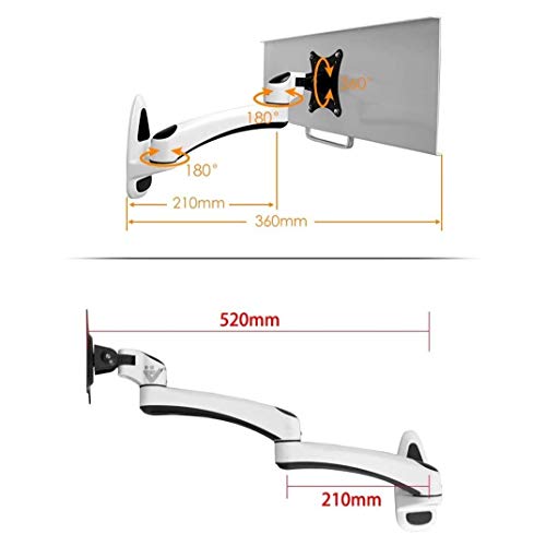 Keyboard Tray Drawer, Keyboard Platform Tray Keyboard Ergonomic Articulating Wall Hanging Computer Laptop Support Adjustable Extender Attachable Alloy Arm Stand (Size : 2) - size: 2