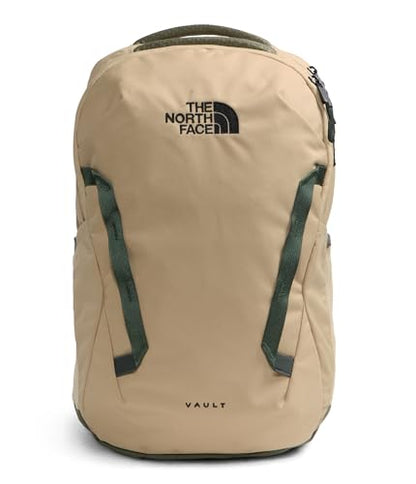 The North Face Vault Laptop Pack, Khaki Stone/New Taupe Grn, OSFA | Commuter Travel Bag, Water-Repellent Finish, Spacious Compartment - color: Khaki Stone/New Taupe Green/Bottle Green
