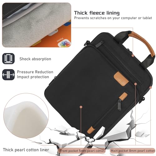 TORIBIO 9-11 Inch Tablet Sleeve Bag Padded Protective Travel Carrying Case | Fits iPad A16 2025, iPad Air M4 11-inch 2026 M3 M2, iPad Pro M5/M4 11 inch, iPad 10/9/8/7th, Galaxy Tab A9+/S9/S8 11" - color: Black, size: 9-11 Inch