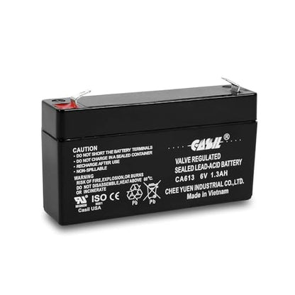 Casil 6v 1.3ah ge 600-1054-95r Simon xt Rechargeable AGM Sealed Lead Acid Battery CA613