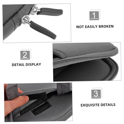 Operitacx Laptop Carrying Bag Portable Laptop Pouch Double Zippers Stylish Computer Handbag for Business Travel Scratch-resistant and Design