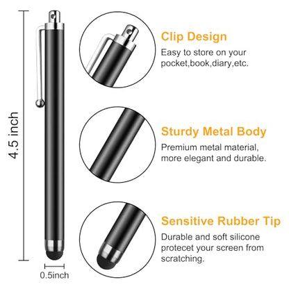 Stylus Pens for Touch Screens,SLKIJDHFB 20 Pack Universal Capacitive Touch Screen Pens for iPad,Tablets,Samsung Galaxy,Smartphones,All Universal Touch Screen Devices - color: 20Color