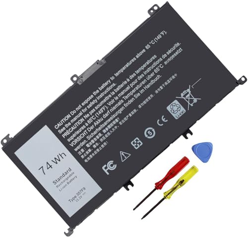 74Wh 357F9 Battery for Dell Inspiron 15 7000 Gaming 15 7559 i7559 7557 | i7559-5012GRY i7557 i5577-7342blk-pus 5577 7567 5576 7566 INS15PD Series P65F P65F001 P57F 71jf4 071jf4 0GFJ6 0357F9 11.1V - size: 6.93*3.75*0.5inch 357F9