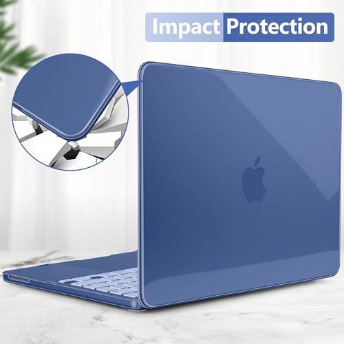 Batianda CrystalAir Case for MacBook Neo 13 Inch 2026, Crystal Indigo | 4-in-1 Bundle Ultra Clear Slim Hard Shell, Lightweight Everyday Protection for MacBook Neo 13 Inch 2026 Model A3404 - color: Crystal Indigo