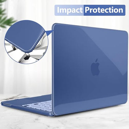 Batianda CrystalAir Case for MacBook Neo 13 Inch 2026, Crystal Indigo | 4-in-1 Bundle Ultra Clear Slim Hard Shell, Lightweight Everyday Protection for MacBook Neo 13 Inch 2026 Model A3404 - color: Crystal Indigo