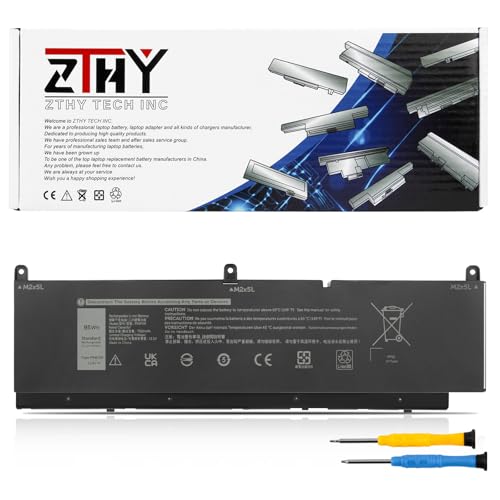 ZTHY PKWVM Laptop Battery for Dell Precision 7550 7560 7750 7760 Series | P44E P93F P44E001 P44E002 P93F001 P93F002 C903V 17C06 0CR72X 0447VR 068N03 453-BBCQ Battery Replacement 11.4V 6-Cell 95Wh - size: 11.22*3.43*0.39 inch PKWVM