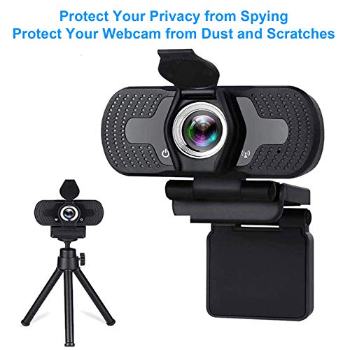 JCWINY Webcam Cover, 2 Pack Desktop Computer External Webcam Lens Covers Shutter Cap Hood, Streaming Web Camera Privacy Cover Clip Compatible with Logitech HD Pro Web Cam C270/C615/C920/C930e/C922X