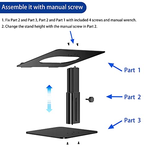 BESIGN LSX6N Laptop Stand, Ergonomic Adjustable Notebook Riser, Computer Holder, Laptop Mount Compatible with 10-15.6" Laptops, Black - color: Black