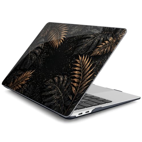 Batianda LumiArt Case for MacBook Air 13" M1 Chip, Luxury Tropic Leaf | Fits Model A2337/A2179/A1932, 2018-2020; 1.2mm Slim Lightweight Hard Shell Cover, Scratch Resistant,4-in-1 Accessories Bundle - color: Luxury Tropic Leaf