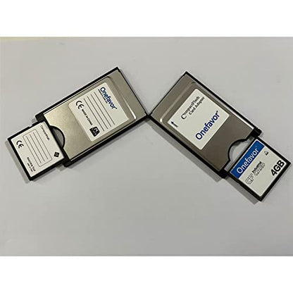 Compact Flash to PCMCIA ATA Adapter - CF to PC Card Adapter for 2 Card (Includes 4GB CF Memory Card) - size: 4GB Compact Flash to PCMCIA