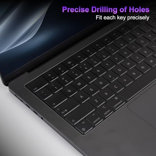 MOSISO 2 PCS Keyboard Cover, Keyboard Protector | Compatible with MacBook Neo 13 inch 2026 A18 Pro, MacBook Air 15/Air 13.6 M5 M4 M3 M2/ Pro 14/Pro 16 M5/M4/M3/M2/M1 - color: Translucent Tinted
