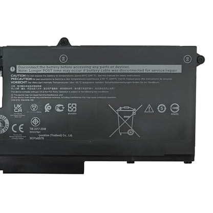 293F1 Battery Replacement for Dell Latitude 5330 7330 7430 7530 / Latitude 5330 7330 7430 7530 2-in-1 P133G P134G P135G P138G Series FK0VR FKOVR 01VX5 404T8 08H6WD 0HFN8K 0PX0GF 11.25V 41Wh - size: 10.59*4.37*1.22 inch 293F1