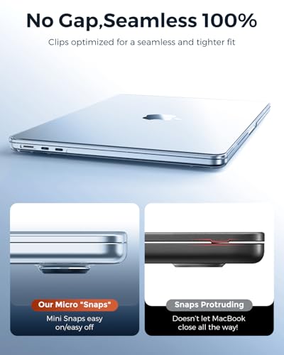 EooCoo Compatible with MacBook Air 13 inch Case M5 2026-2022 M4 M3 M2 A3449 A3240 A3113 A2681, Fit Like a Glove, Scratch Resistant Protective Hard Shell Cover for Mac Air 13.6", Crystal SkyBlue - color: Crystal SkyBlue, size: MacBook Air 13.6 inch
