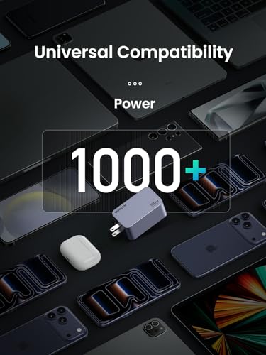 UGREEN Nexode Pro 100W GaN USB C Wall Charger, 3-Port Compact Fast PPS Charger for MacBook Pro/Air, Pixelbook, iPad, iPhone 17/16/15 Series, Galaxy S25/S24, Pixel 10/9, Steam Deck