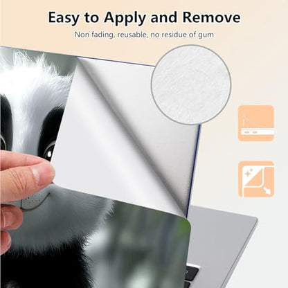 Laptop Skin Sticker Decal 15.6 Inch,12 13 13.3 14 15 15.6 in Laptop Netbook Skins for Notebook,Art Decal Removable Waterproof Scratch Resistant,Universal Vinyl Cover,Cute Panda Snow - color: Cute Panda Snow