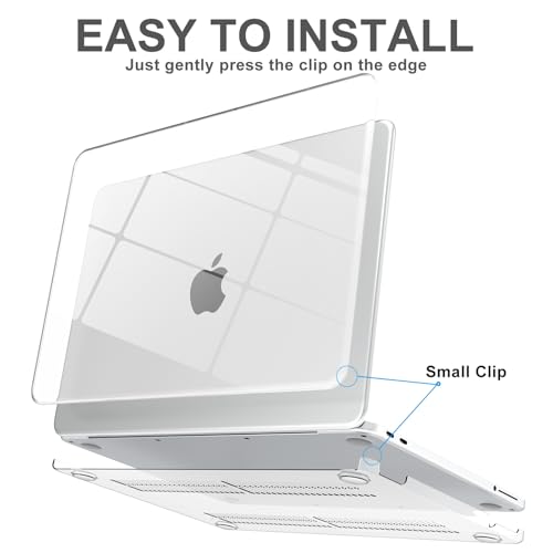 AKIT Compatible with MacBook Neo Case 13 inch 2026 Release, [Ultra-Thin] Plastic Hard Shell Laptop Case+Screen Protector+Keyboard Cover for MacBook Neo 13 inch A3404, Crystal Clear - color: Crystal Clear