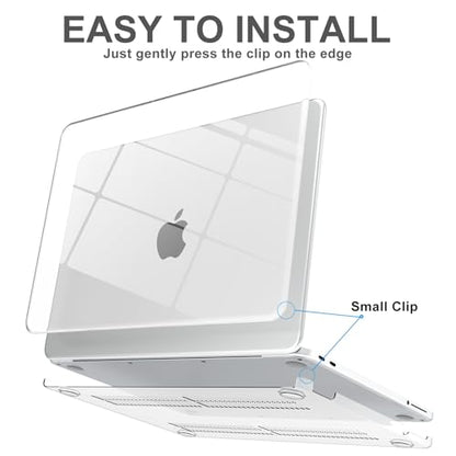 AKIT Compatible with MacBook Neo Case 13 inch 2026 Release, [Ultra-Thin] Plastic Hard Shell Laptop Case+Screen Protector+Keyboard Cover for MacBook Neo 13 inch A3404, Crystal Clear - color: Crystal Clear