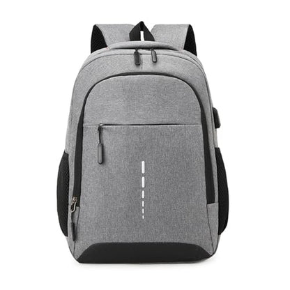 Anti Theft College Backpack With USB Charging Interface Waterproof Large Multi Pocket Laptop Travel Nylon Backpacks for Men Women Business Commuter Backpacks Daily Work Travel Airplane Use Grey - color: Grey