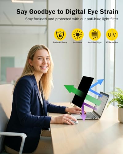 F FORITO 2-Pack 360° Privacy Screen Protector Compatible with 2026 MacBook Neo 13 inch A18 Pro Chip A3404 - Anti Blue Light Anti Glare and Scratch Resistant Laptop Privacy Screen Shield - size: for MacBook Neo 13" (2026, A18 Pro)