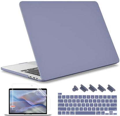 May Chen for MacBook Pro 16 inch Case 2019 2020 Release A2141 with Keyboard Cover Screen Protector for New 16 inch MacBook Pro Case with Touch Bar Soft Touch Plastic Hard Shell - Lavender Gray - color: Lavender Gray