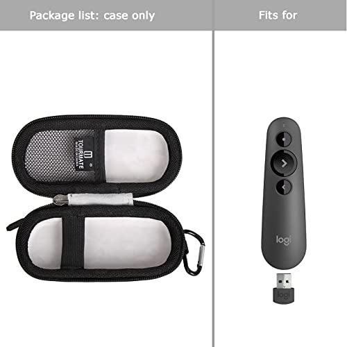 Tourmate Hard Portable Storage Case for Logitech R500 R500s Laser Presentation Remote Clicker Pointer