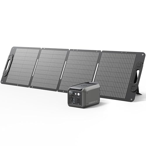 Dabbsson 298Wh Solar Generator with 120W Solar Panel, 300W Power Station,1.5X Extended Runtime,2xPure Sine Wave AC Outlets,60W USB-C, 300E Semi-Solid LiFePO4 Battery,for Camping,RV Trip,Home - style: 300E+SP120W Solar Panel