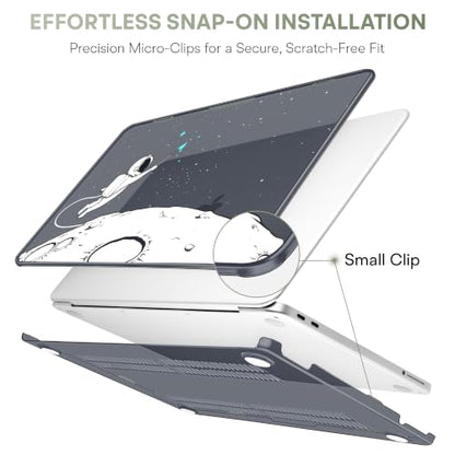 May Chen Compatible with MacBook Neo 13 inch Case 2026 Model A3404, Plastic Hard Shell,Keyboard Cover,Screen Protector,Dust Plug, for MacBook Neo 13" with A18 Pro Chip, Astronaut - color: Astronaut