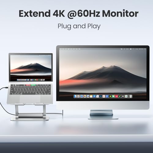 tounee Laptop Stand with Detachable USB-C Hub, 100W PD Charging, 4K@60Hz HDMI, 3 USB Ports, Ergonomic Laptop Holder Docking Station for 10-17" Laptops, MacBook & More - Silver - color: Silver