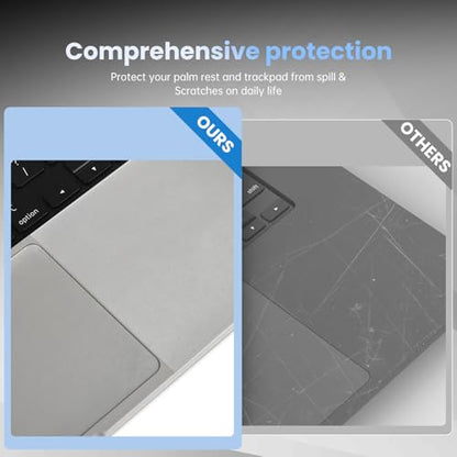 Palm Rest Cover Compatible with 2025 2024 MacBook Air 13" M4 M3 Chip A3240 A3113 Trackpad Protector Skin for Apple MacBook Air 13.6 Inch M4 M3 A3113 Touchpad Cover Trackpad Protector, Clear - size: 2024+ MacBook Air 13.6" M4 M3(Clear)