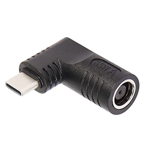 SinLoon 65W PD DC 7.9mm x 0.9mm Female (7.9mm x 5.5mm) Input to USB Type C Male Power Charging Adapter,Uilt-in with PD Automatic Identification Induction Chip,for Phones,Tablets, Laptops(black 7909 A) - color: black 7909 A