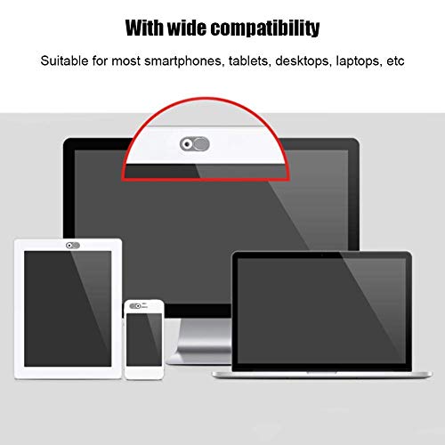 ASHATA 3pcs Metal Camera Lens, Ultra Thin Camera Cover Webcam Cover Blocker Slider for Smartphone Tablet Desktop Laptop (Silver)