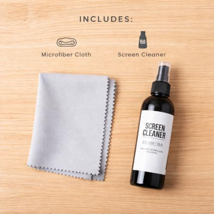 Fenestra Screen Cleaner Spray Kit – 4 oz Premium Screen Cleaning Solution with Microfiber Cloth – Safe for Phones, Laptops, Tablets, TVs and Electronics