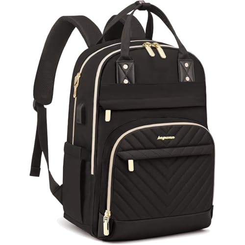 Laptop Backpack for Women Work Bag - Fits 18 Inch Laptop Bag Travel Work Backpack Anti-theft Bags with USB Charging Business Computer Waterproof Backpack Purse for Nurse Teacher Black - color: 21-black, size: 18 Inch