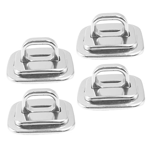 STOBOK 4pcs Laptop Cable Lock Desk Mount Security Anchor Base Plate for Theft Prevention Compatible Keyed and Combination Locks for Offices Schools and Libraries