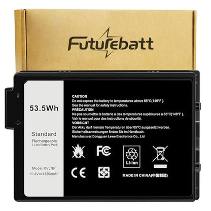 Futurebatt XVJNP Laptop Battery Replacement for Dell Latitude 5430 7330 Rugged Latitude Series P148G P148G001 P149G P149G001 6JRCP 06JRCP M0TN3 0M0TN3 KD1CT 451-BCWQ - size: XVJNP 6.26×3.62×1.26 in