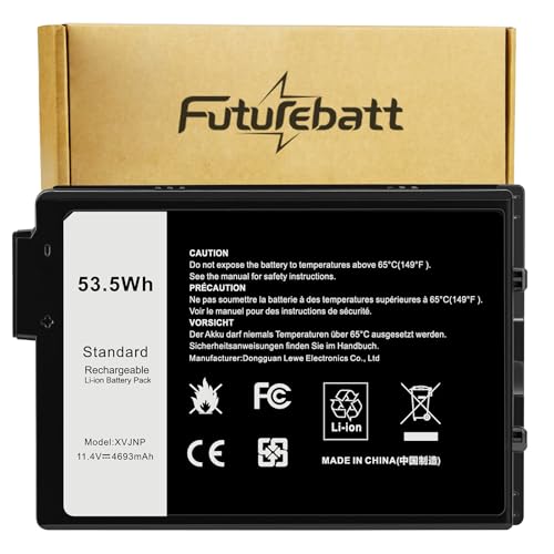 Futurebatt XVJNP Laptop Battery Replacement for Dell Latitude 5430 7330 Rugged Latitude Series P148G P148G001 P149G P149G001 6JRCP 06JRCP M0TN3 0M0TN3 KD1CT 451-BCWQ - size: XVJNP 6.26×3.62×1.26 in