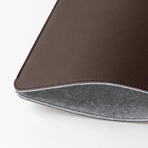 Comfyable Laptop Sleeve 14 Inch Precisely Compatible with MacBook Pro M5 M4 M3 M2 Pro/Max 2026-2021, Faux Leather Cover Case, 14 in, Coffee - color: Coffee, size: For 14" MacBook Pro