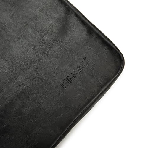 Kinmac 360° Protective Vertical Laptop Sleeve Case Cover Bag (Black PU, 12.5 inch-13.3 inch) - color: Black PU, size: 12.5 inch-13.3 inch
