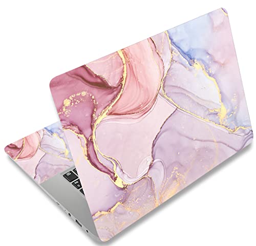 Laptop Skin Sticker Decal 15-15.6 Inches, Universal Reusable Vinyl Sticker for 12.1 13 13.3 14 15.4 Inches Netbook/Notebook PC, Waterproof & Scratch-Resistant (Colorful Marble) - color: Colorful Marble
