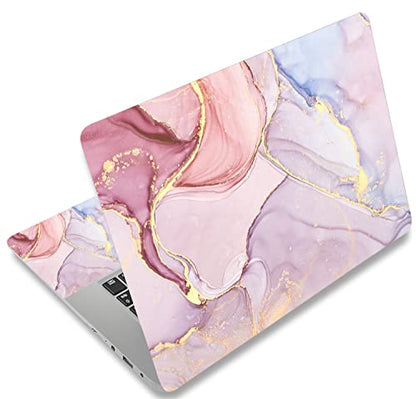 Laptop Skin Sticker Decal 15-15.6 Inches, Universal Reusable Vinyl Sticker for 12.1 13 13.3 14 15.4 Inches Netbook/Notebook PC, Waterproof & Scratch-Resistant (Colorful Marble) - color: Colorful Marble