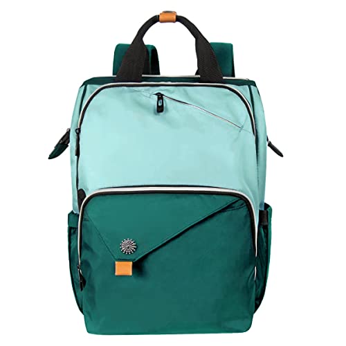 Hap Tim Laptop Backpack 15.6/14/13.3 Inch Laptop Bag Travel Backpack for Women/Men Waterproof School Computer Bag Large Capacity Bookbag for College/Travel/Business (7651EU), Green - color: Green