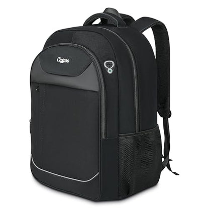 Travel Laptop Backpack for Men, Anti Theft Slim Durable Backpack for Women, with USB Port, Waterproof Business Computer Bag, for 18.4 inch Laptop and Notebook - Black - size: Large