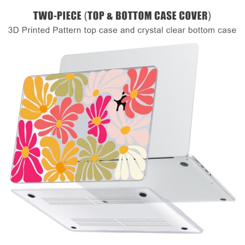 for with MacBook Pro 14 inch Case 2026-2021 M5 M4 M3 M2 M1 Pro/Max A3426 A3427 A3434 A3112 A3401 A2918 A2992 A2779 A2442, Hard Shell with Keyboard Cover+Protective Film, Colorful Art - color: Colorful Art